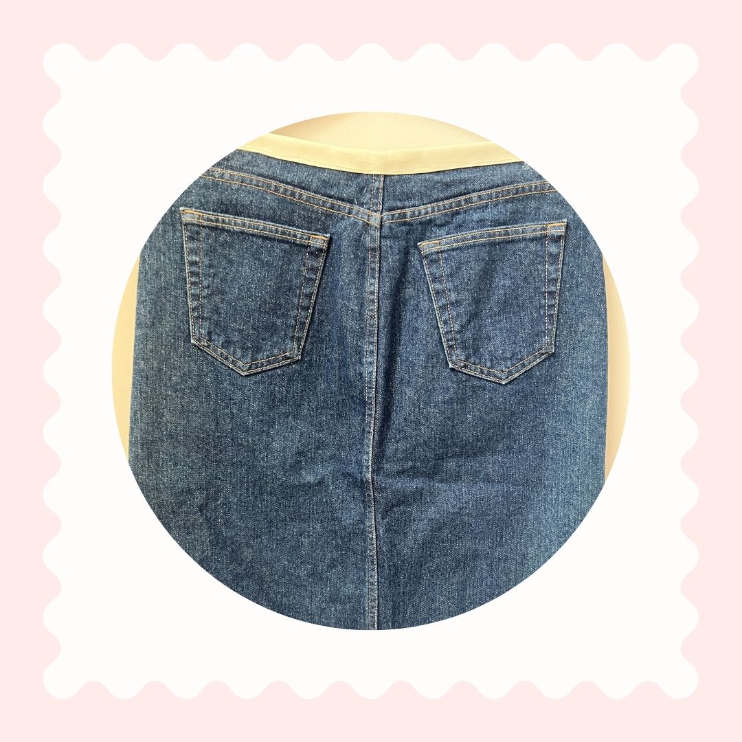 Classic Midi Jean Skirt