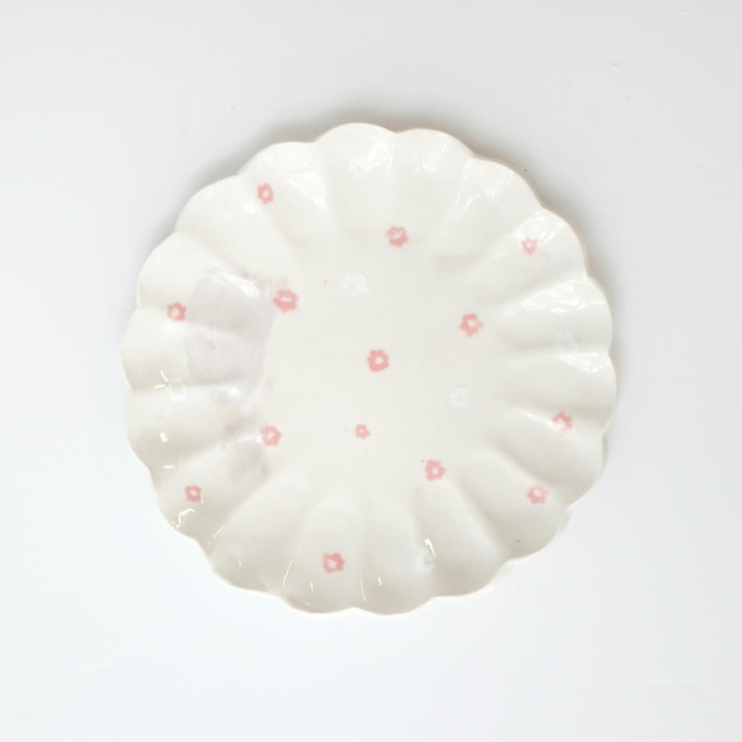 Handmade Scallop Daisy Plate